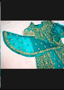 Beautiful Teal Embroidered Kurta Set