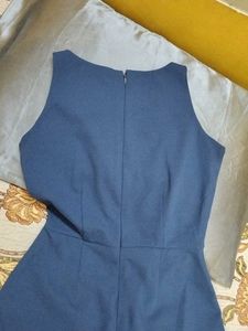 Stylish Blue Sleeveless Jumpsuit