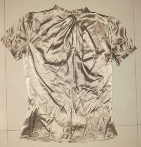 🥂 Champagne Luxe Satin Top — AUTHENTIC MANGO SUIT