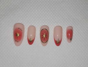 Red with gold chrome stars
