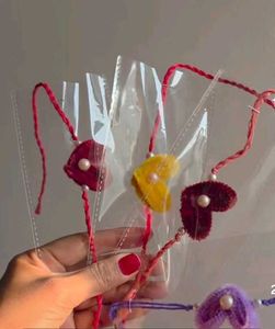 Handmade Heart Anklets ( set of 4)