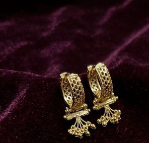 Gold Tone Ethnic Earrings