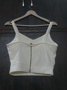 Elegant White Crop Top