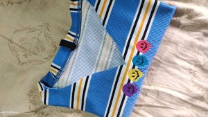 Striped V-Neck Top