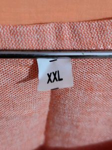 Peach Embroidered Kurta