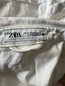 White Denim Button-Up Dress