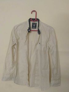 Men's Casual Cream Shirt