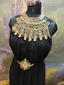 Elegant Black Embellished Gown
