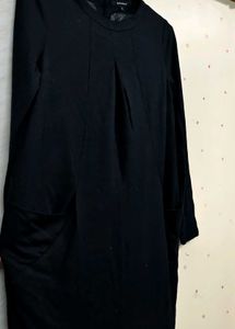 Black Midi Dress with Pockets ♠️