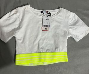 Jennyfer White Crop Top - Size S