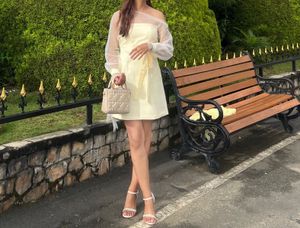 Cream mini dress 🫶🫶