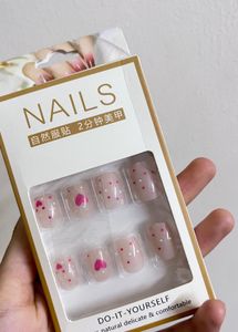 Cute Pink Polka Dot Press-On Nails