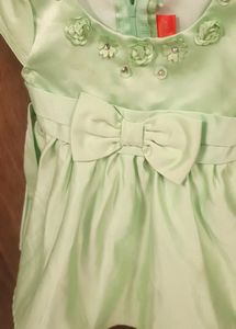 A Cute Baby Frock With Cotton Lining