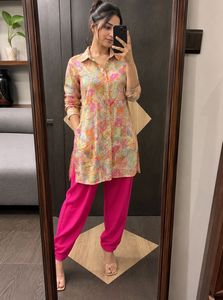 Vibrant Block Print Kurta
