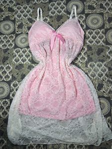 Pink Lace Nightgown