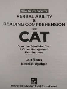 CAT , verbal Ability &amp; Reading Comprehension By Ar