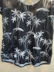 Black Palm Tree Print T-Shirt
