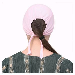 Sedra Women's Cotton Solid Underscarf Peach  Cap H
