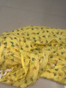 Floral Print Yellow Dupatta