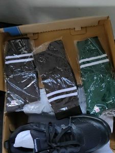 School shoes and3 sets socks