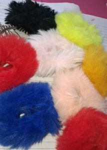 Fluffy Hair Scrunchies Set