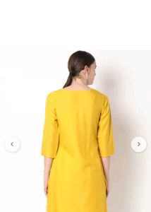 Yellow Printed Kurta!!