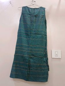 Ethnic Dress with Yellow Leggings