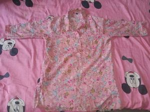 Pink Floral Print Kurta