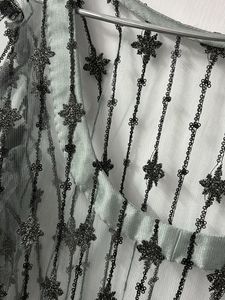 Grey lace embroidery Kurti