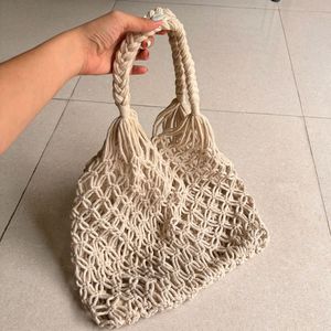 Boho Macrame Tote Bag