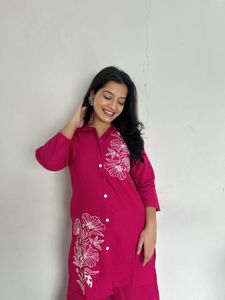 Floral Embroidered Co-Ord Set