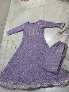 Elegant Purple Kurta Set