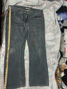Washed Grey Dark Wash Jeans