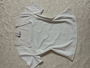 stylish cute white square neck top