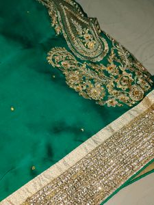 Beautiful Sea Green Colour Saree