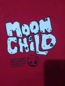 Red Moon Child Graphic T-Shirt
