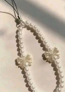 Pearl Beaded Phone Charm