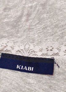 Grey Lace Trim Cami Top