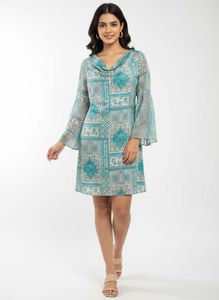 Patterned Mini Dress
