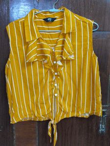 Max Fashion Mustard Yellow Women Top