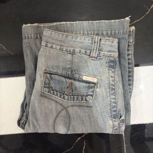 2000s CK Grey Wide Leg Skater Jeans