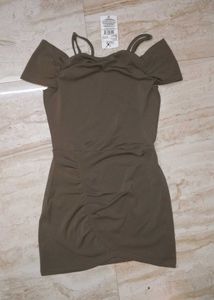 Off-Shoulder Bodycon Mini Dress