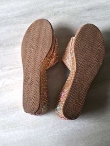 Embellished Wedge Sandals