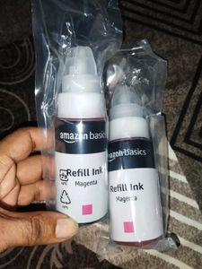 2x Amazon Basics Magenta Refill Ink