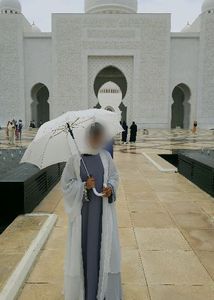 Elegant White Ruffle Abaya Gown