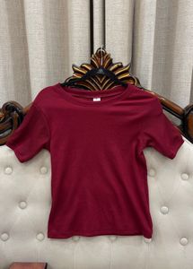 Maroon Basic T-Shirt