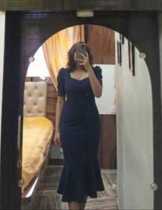 Elegant Navy Blue Dress