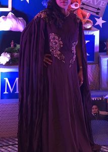 Embroidered Brown  Gown