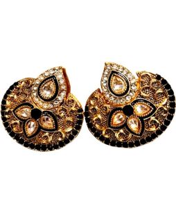 Gold Plated Heavy Earrings, Pack Of 1 ( New)