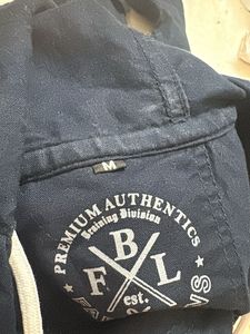 premium  Navy Blue Hooded Shirt